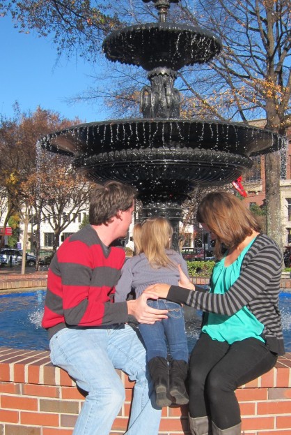 You know.. just hanging out at the fountain in the middle of November