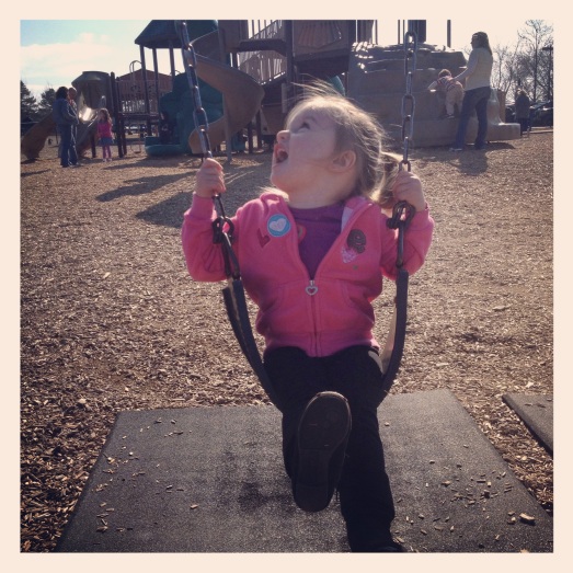 Elodie loving life & swinging her heart out