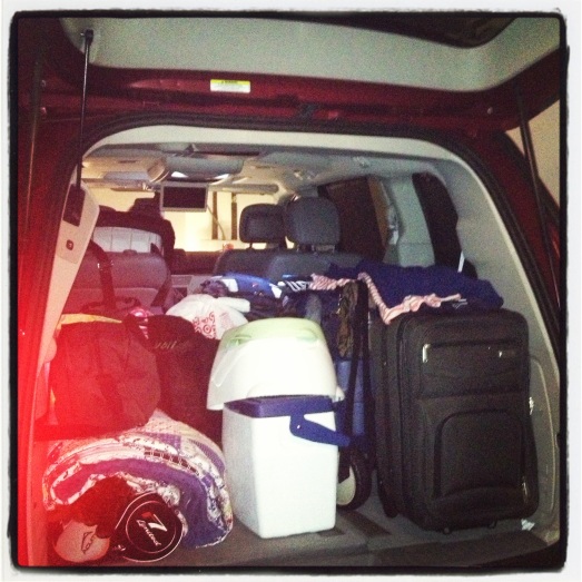 Van packed & ready to go @ 6:00 am