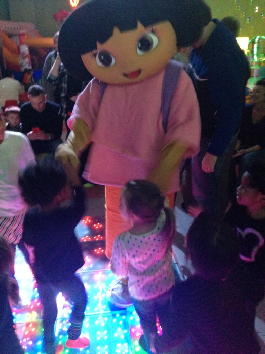 Dance party with Dora